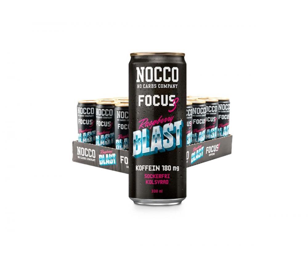 NOCCO FOCUS 3 Raspberry Blast, 24 tlk