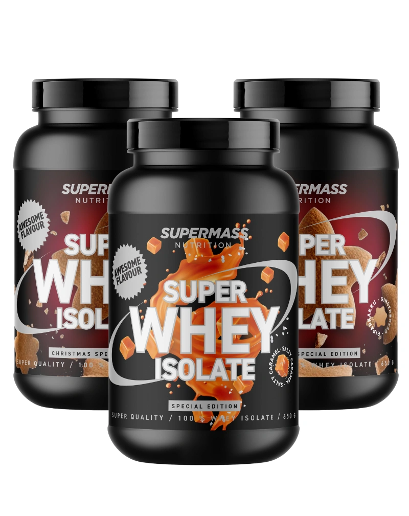 Big Buy: 3 kpl Supermass Nutrition SUPER WHEY ISOLATE (1,95 kg)