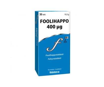 Vitabalans Foolihappo 400 µg, 30 tabl. (päiväys 4/24)