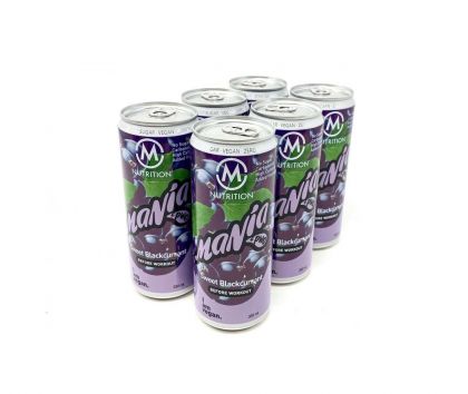 M-NUTRITION Mania Before Workout, Sweet Blackcurrant 6-Pack