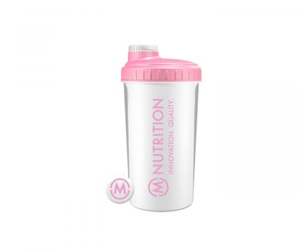M-Nutrition Shaker, Valkoinen / Bubblegum Pink 750 ml