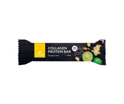 FOODIN Collagen Protein Bar, 50 g, Ginger Lime