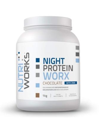 Nutri Works Night Protein Worx With ZMA, 1 kg, Chocolate