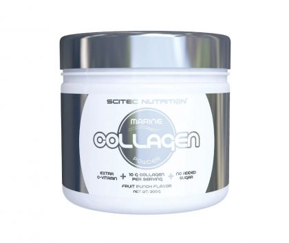 SCITEC Collagen Powder 300 g, Fruit Punch (päiväys 11/22)