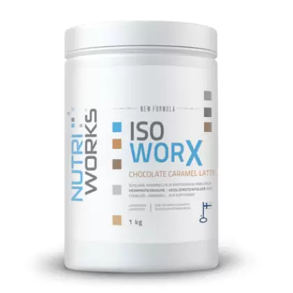 Nutri Works Iso Worx New Formula, 1 kg, Chocolate Caramel Latte