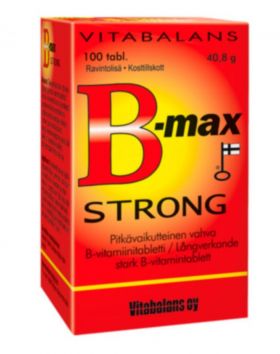B-max Strong, 100 tabl. (päiväys 2/24)