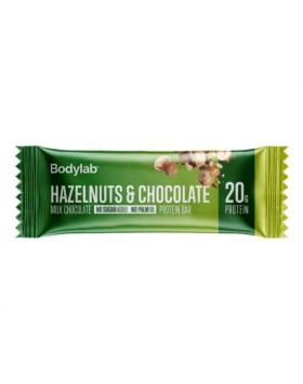 Bodylab Protein Bar, 55 g, Hazelnuts & Chocolate (päiväys 9/22)