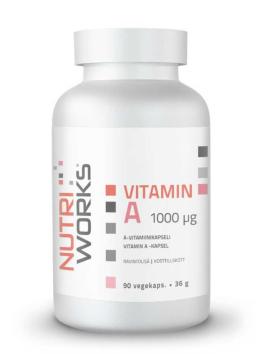 Nutri Works Vitamin A 1000 µg, 90 kaps.