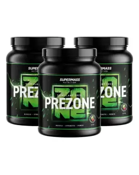 Big Buy: 3 kpl Supermass Nutrition PREZONE Stimulant Free (1,875 kg)